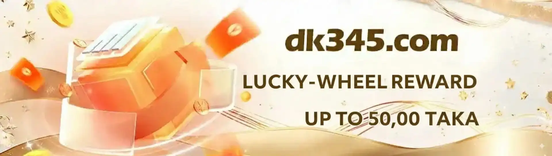 Lucky wheel reward banner with chances to win big prizes on cv333bet.